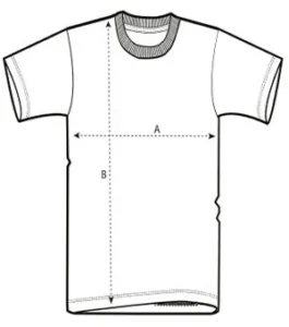Medidas camisetas Comanxe